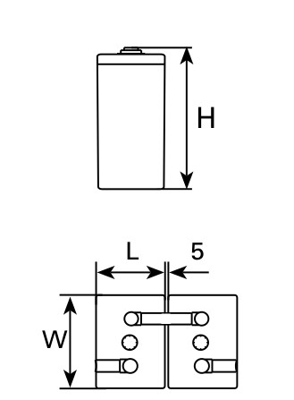 Компоновка аккумуляторной батареи EnerSys PowerSafe Vb 2311