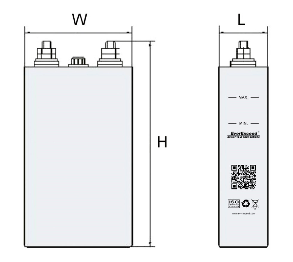 Компоновка аккумуляторной батареи EverExceed SEBL600