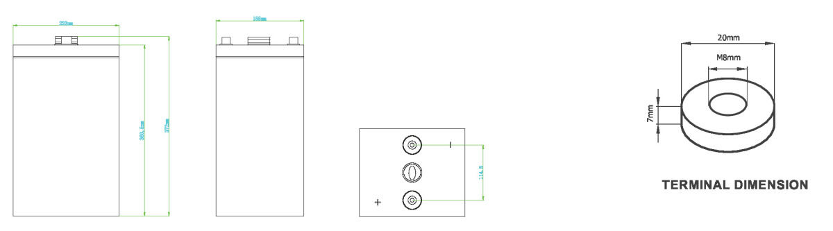 Компоновка аккумуляторной батареи Hresys 2DEG600L