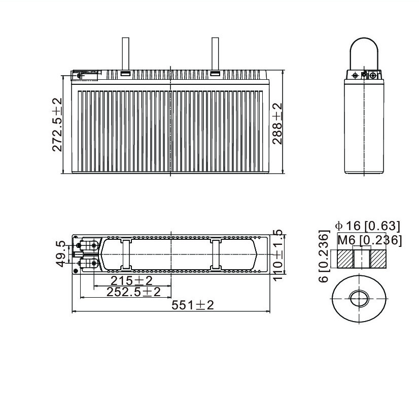 Компоновка аккумуляторной батареи Leoch LPF12-150