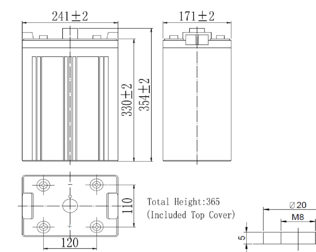 Компоновка аккумуляторной батареи Sunlight SVT 500